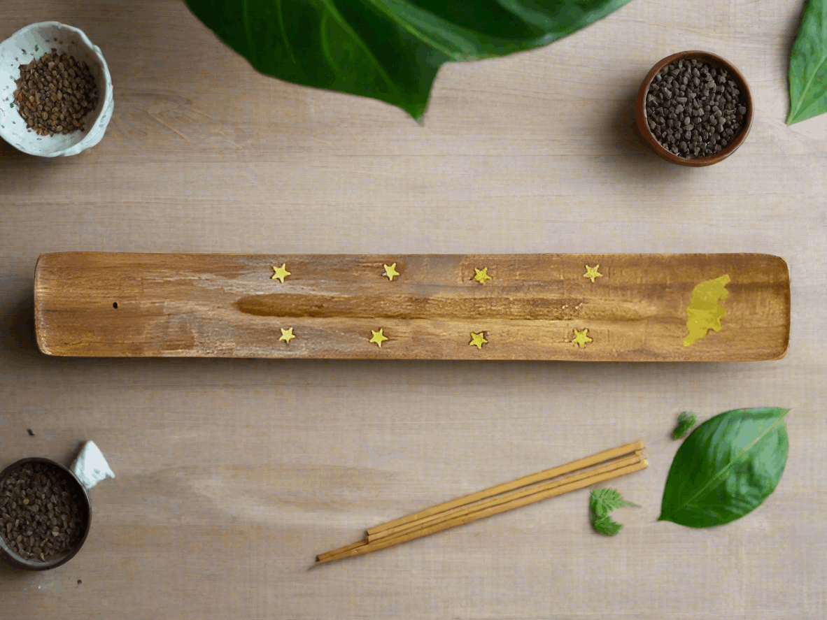 Wooden Incense Ash Catcher Elephant