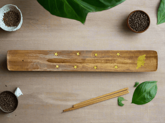 Wooden Incense Ash Catcher Elephant