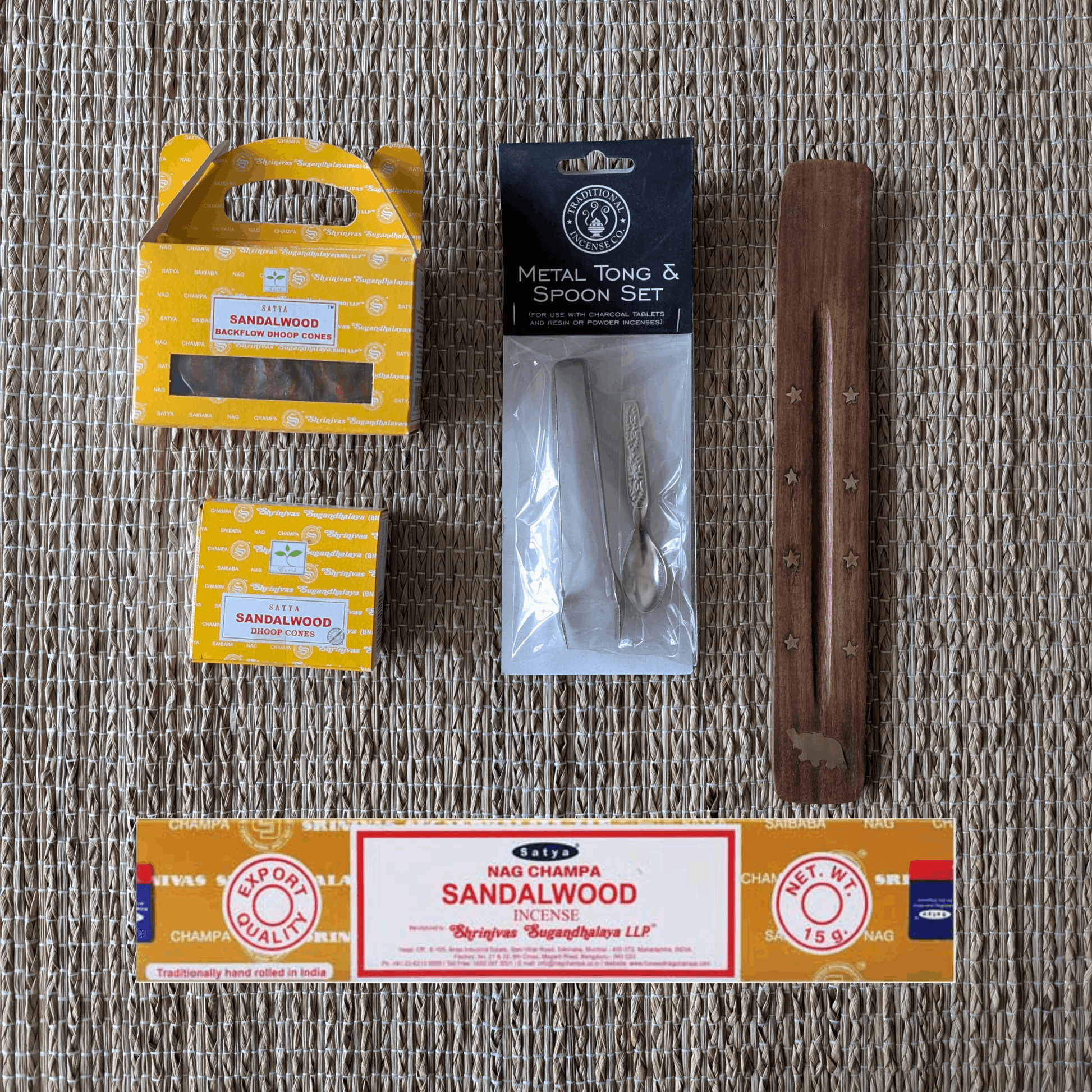 Satya Sandalwood Incense and Dhoop Cones Bundle