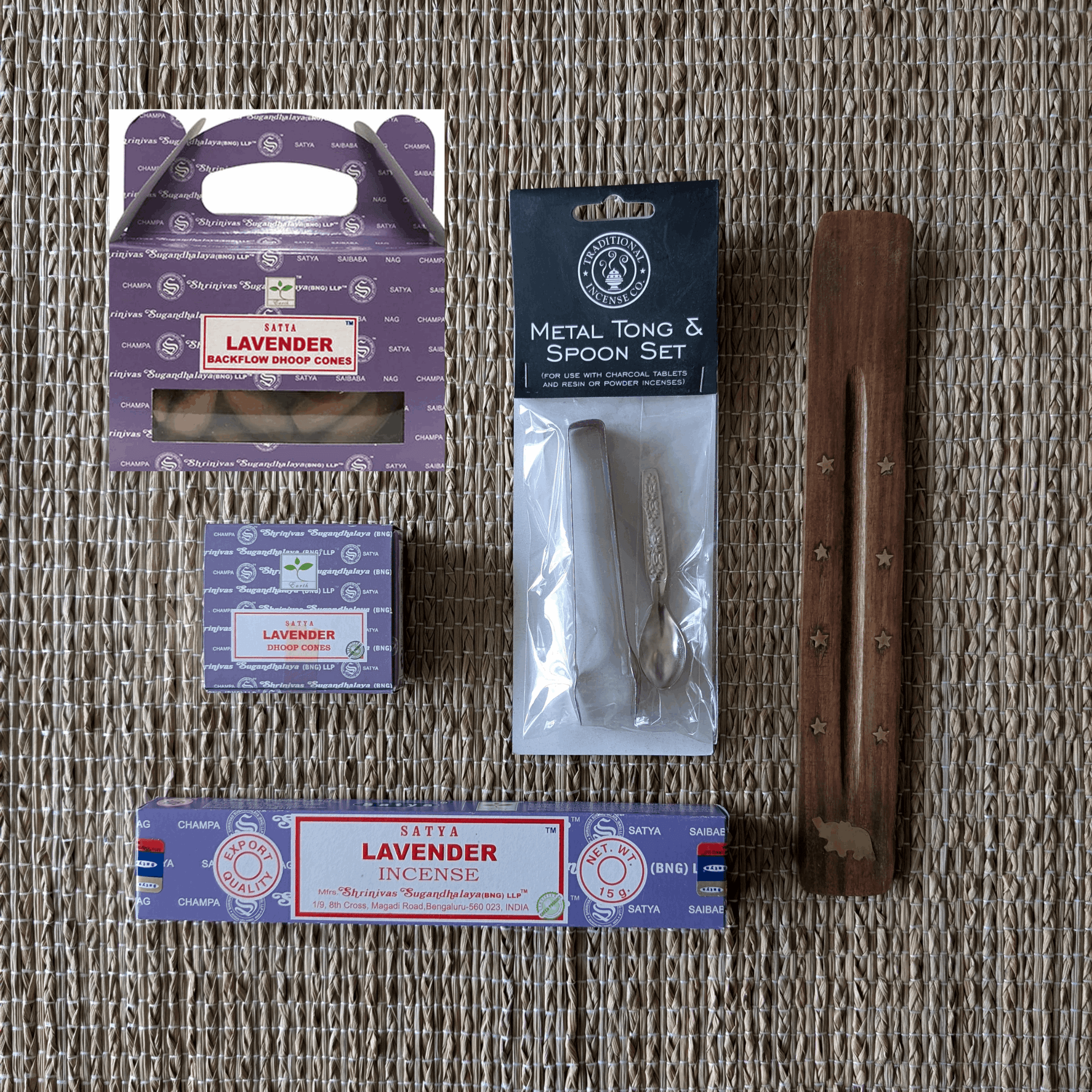 Satya Lavender Incense and Dhoop Cones Bundle