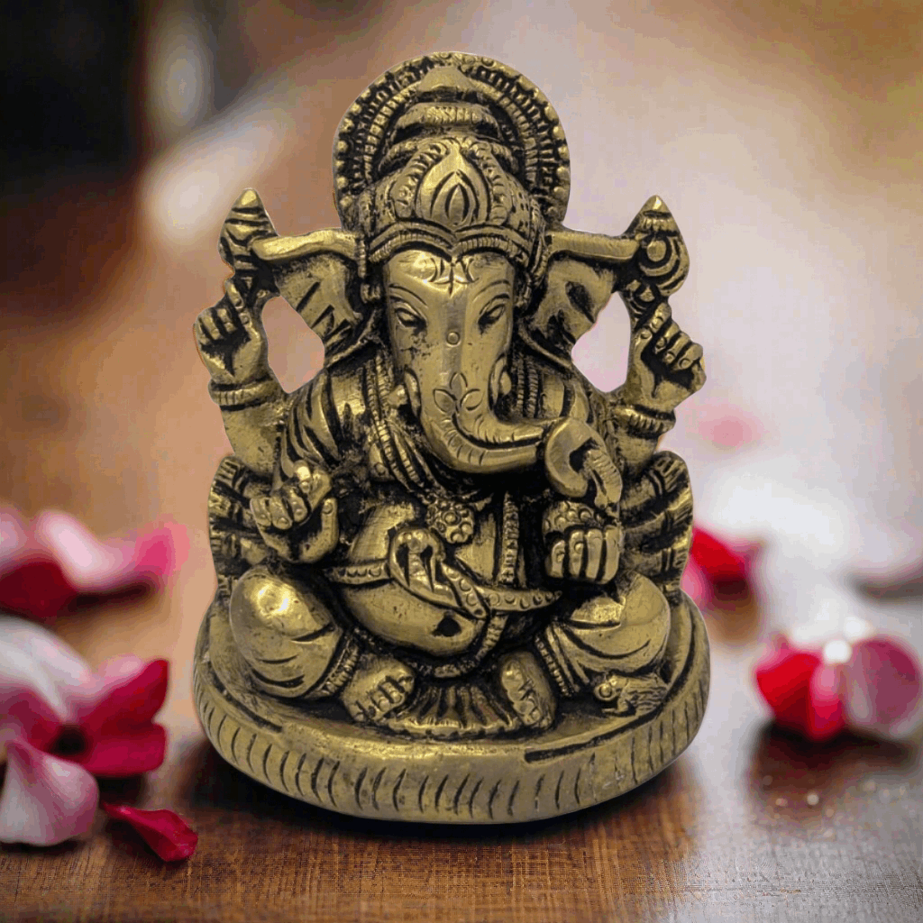 Petu Ganesh Brass Idol T8 (Approx. 590 gms)
