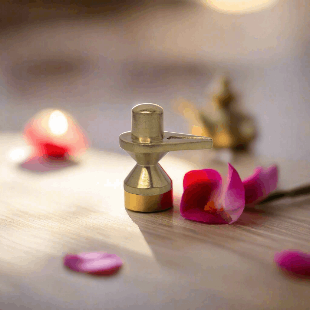 Shiva Ling Brass Idol T1 (Approx. 108 gms)