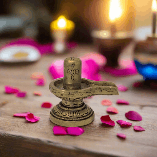 Shiva Ling Brass Idol T3 (Approx. 180 gms)