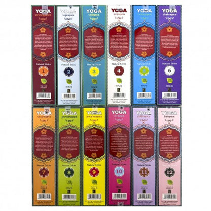 Zed Black Chakra Yoga (Pack of 12) Assorted Fragrances