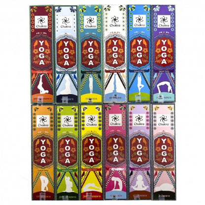 Zed Black Chakra Yoga (Pack of 12) Assorted Fragrances