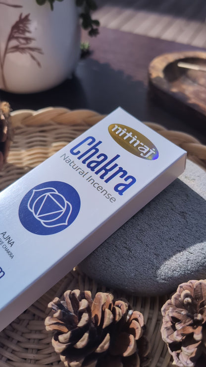 Nitiraj 3rd Eye Chakra Geranium Citrus Incense Sticks 25g