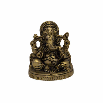 Petu Brass Ganesh Idol T5 (Approx. 340 gms)