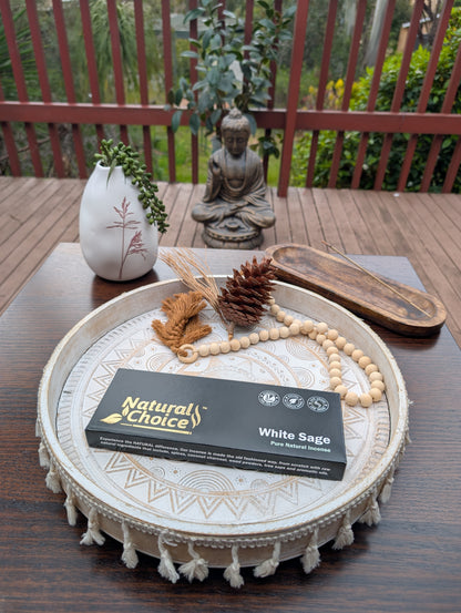 Natural Choice White Sage Incense Sticks  100 gms - Premium Natural Incense Sticks