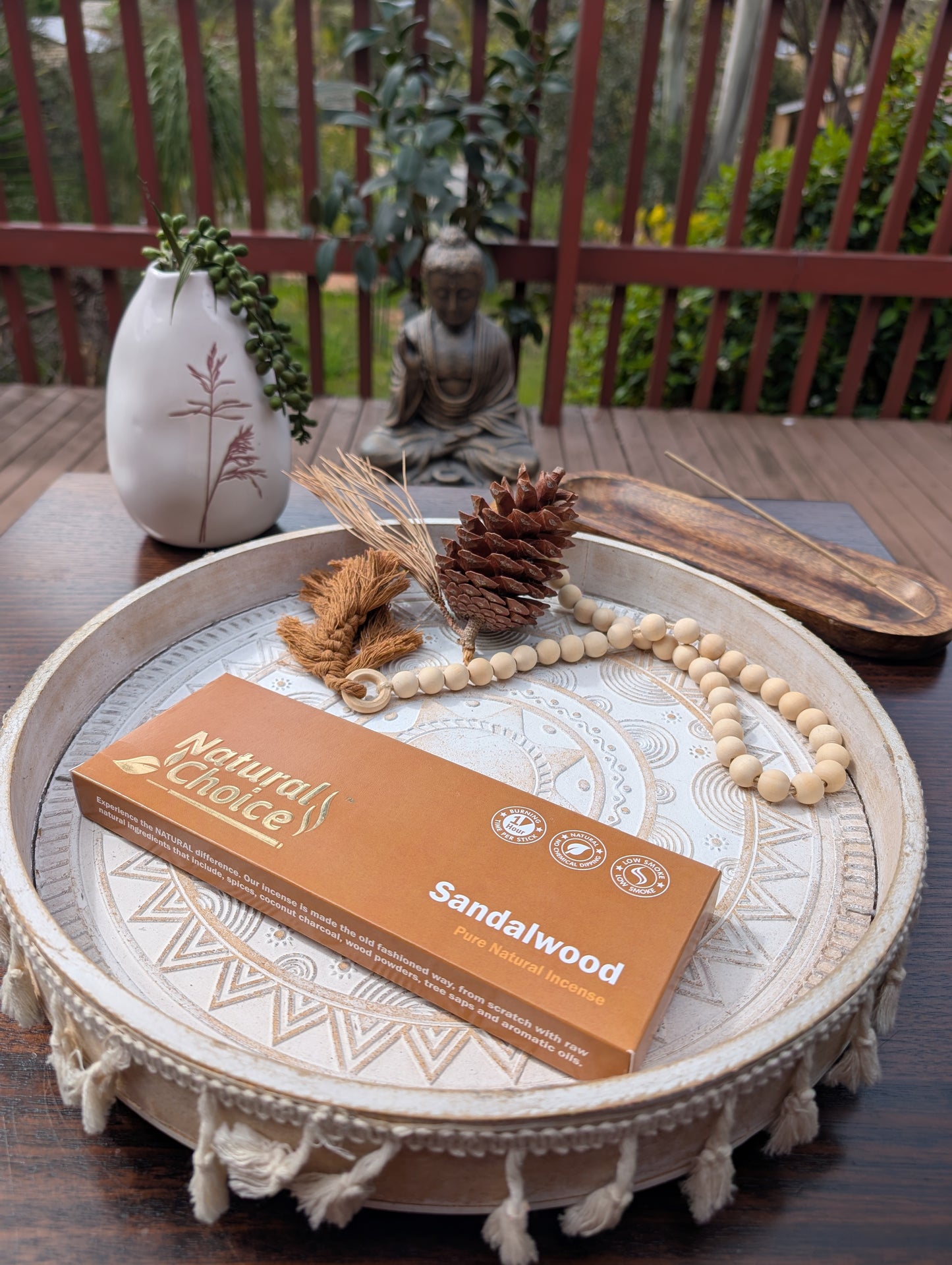 Natural Choice Sandalwood Incense Sticks  100 gms - Premium Natural Incense Sticks