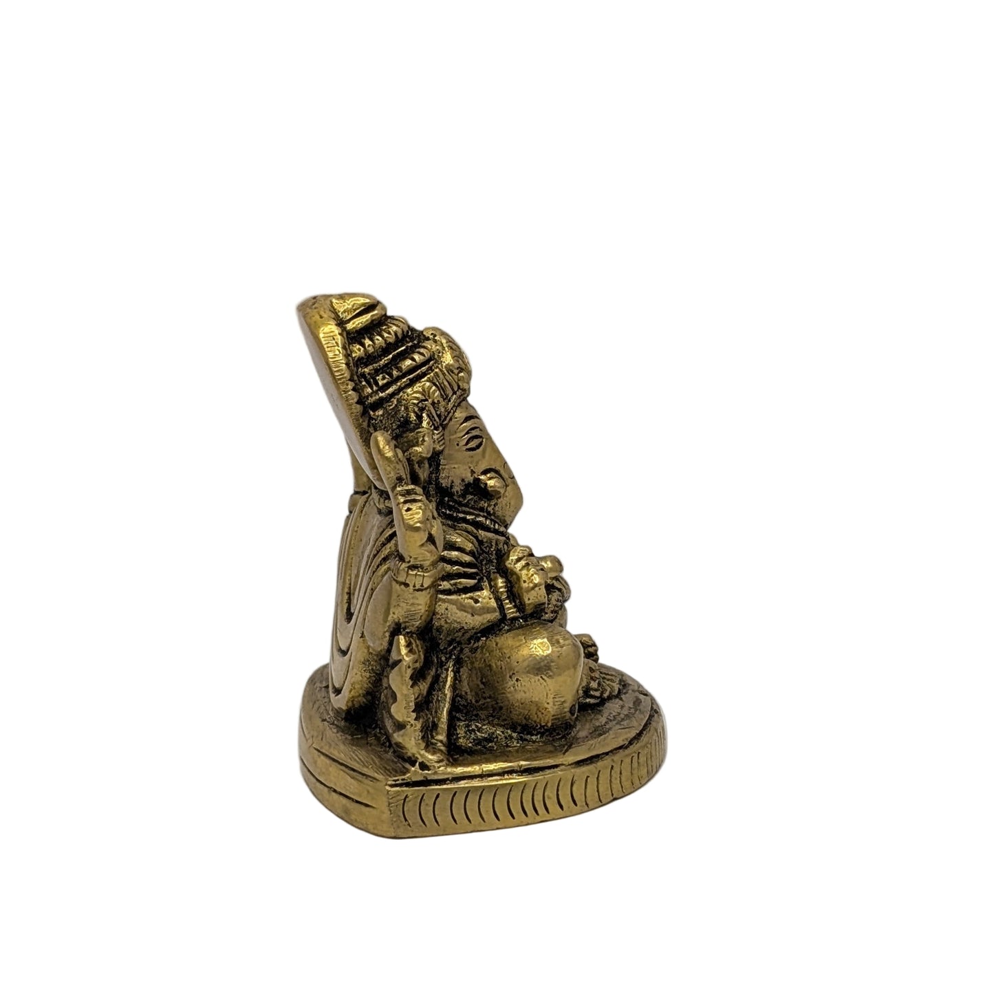 Petu Brass Ganesh Idol T5 (Approx. 340 gms)