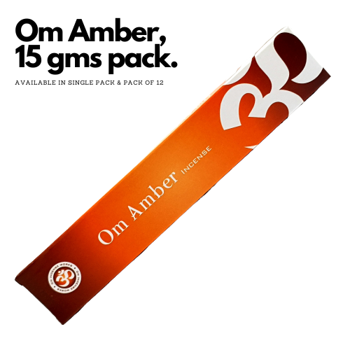 OM Amber 15g World of Incense Australia New Age Products Incense Sticks