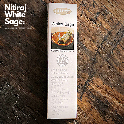 Nitiraj White Sage 25g World of Incense Australia New Age Products Incense Sticks