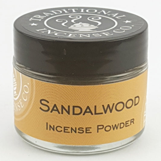 Sandalwood Incense Powder- 20gm Glass Jar /Satchel World of Incense Australia New Age Products Incense Sticks