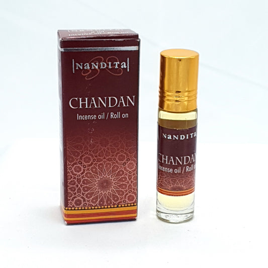 Nandita Chandan Roll-on 8 ml (Pack of 1) NANDITA New Age Products Incense Sticks