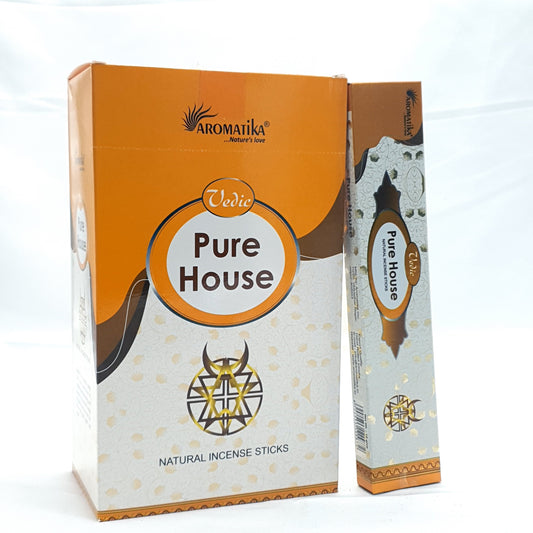 Aromatika Vedic Pure House Natural 15gm World of Incense Australia New Age Products Incense Sticks