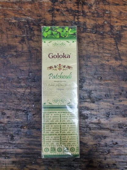 Goloka Patchouli 100gm World of Incense New Age Products Incense Sticks