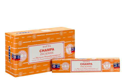 SATYA CHAMPA INCENSE 15 g World of Incense Australia New Age Products Incense Sticks