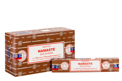 SATYA NAMASTE INCENSE 15 g World of Incense Australia New Age Products Incense Sticks