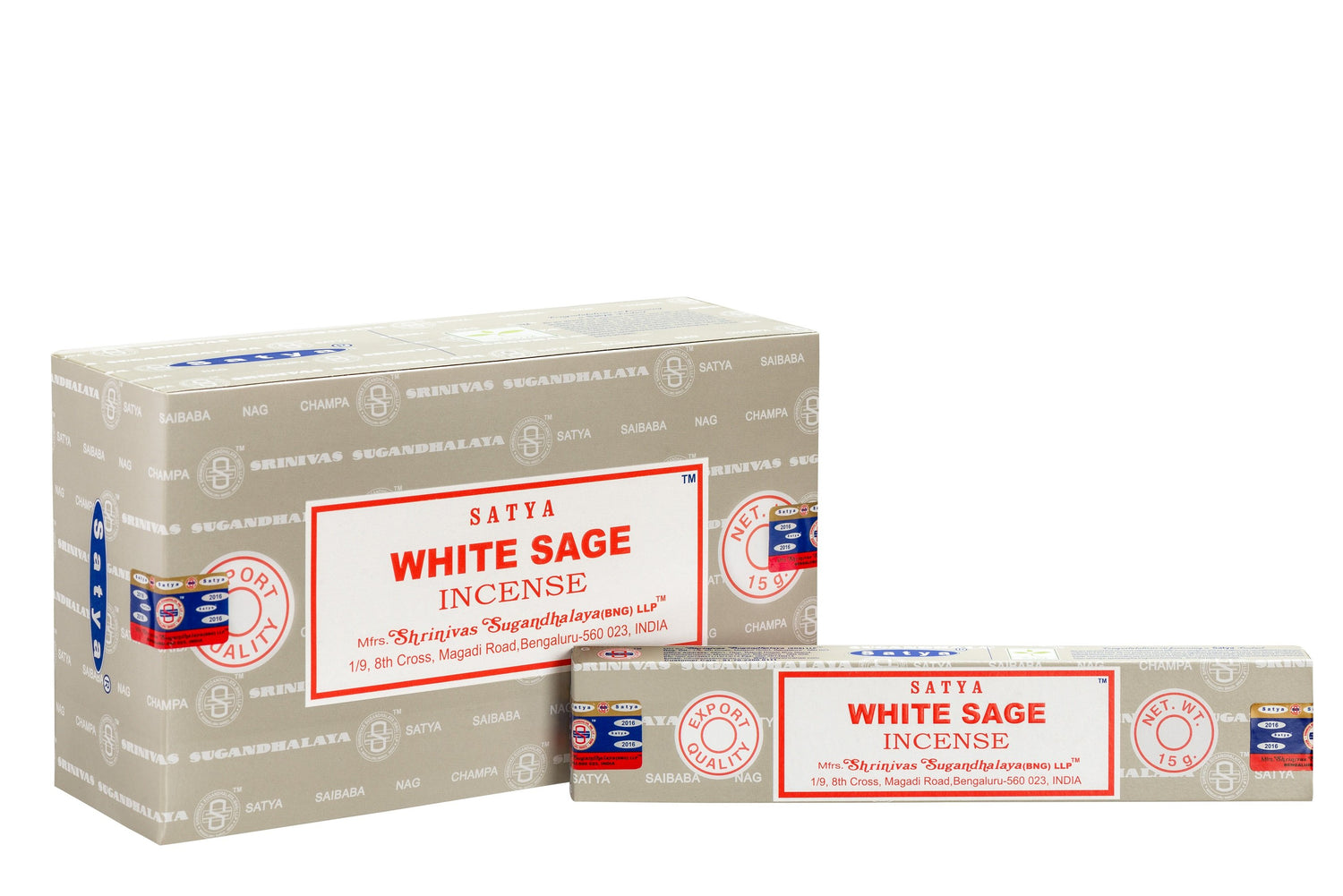 SATYA WHITE SAGE INCENSE 15 g - World of Incense AU