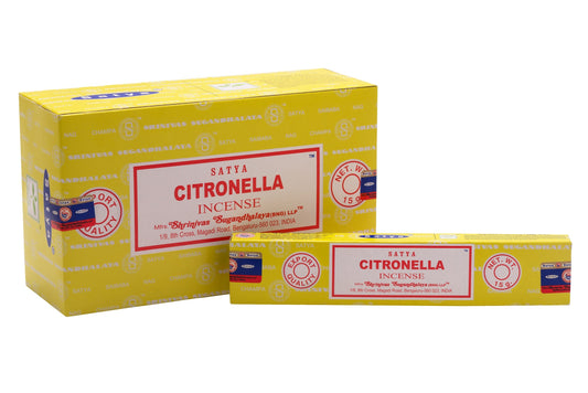 SATYA CITRONELLA INCENSE 15 g World of Incense Australia New Age Products Incense Sticks