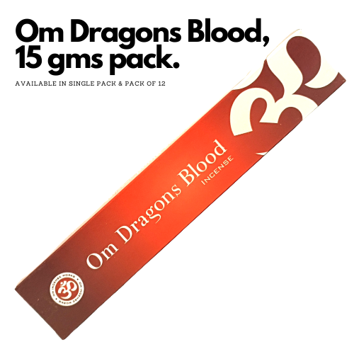 OM Dragons blood 15g World of Incense Australia New Age Products Incense Sticks