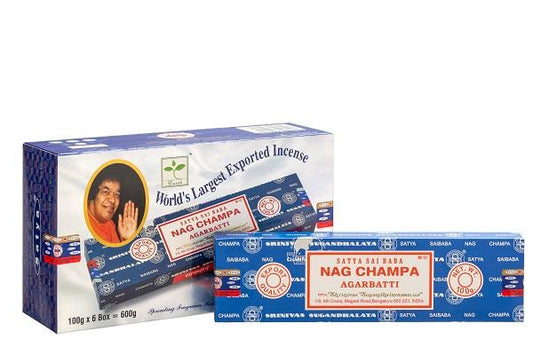 Satya Sai Baba Nagchampa Incense 100 g World of Incense Australia New Age Products Incense Sticks