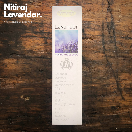 Nitiraj Lavender 25g World of Incense Australia New Age Products Incense Sticks