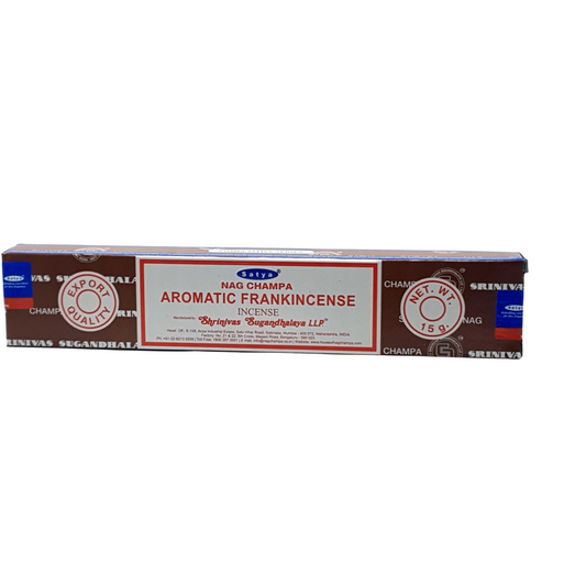 SATYA AROMATIC FRANKINCENSE INCENSE 15 gm World of Incense Australia New Age Products Incense Sticks