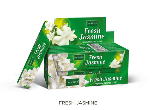 Nandita Aroma Series Fresh Jasmine 15 Gms NANDITA New Age Products Incense Sticks