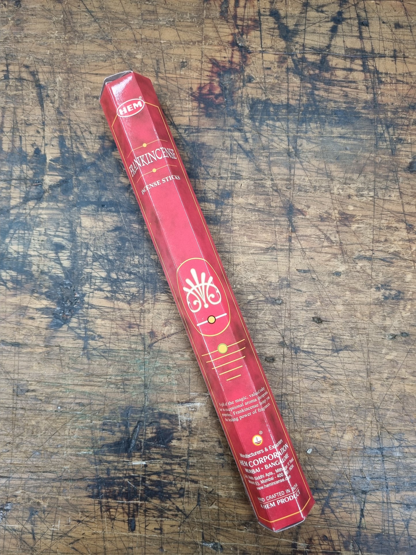 Hem Hexagonal Frankincense  -20 Sticks World of Incense New Age Products Incense Sticks