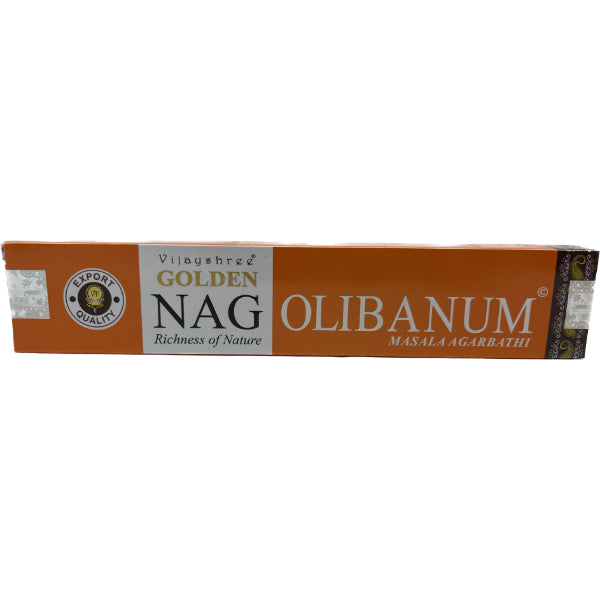 Golden NAG Olibanum Incense Sticks 15 Gms World of Incense Australia New Age Products Incense Sticks