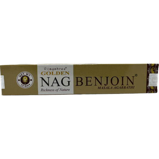 Golden NAG Benzoin Incense Sticks 15 Gms World of Incense Australia New Age Products Incense Sticks