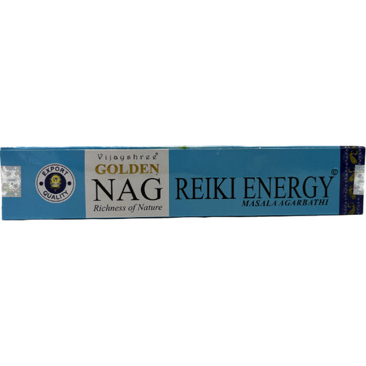 Golden NAG Reiki Energy Incense Sticks 15 Gms World of Incense Australia New Age Products Incense Sticks