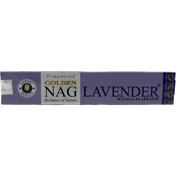 Golden NAG Lavender Incense Sticks 15 Gms World of Incense Australia New Age Products Incense Sticks