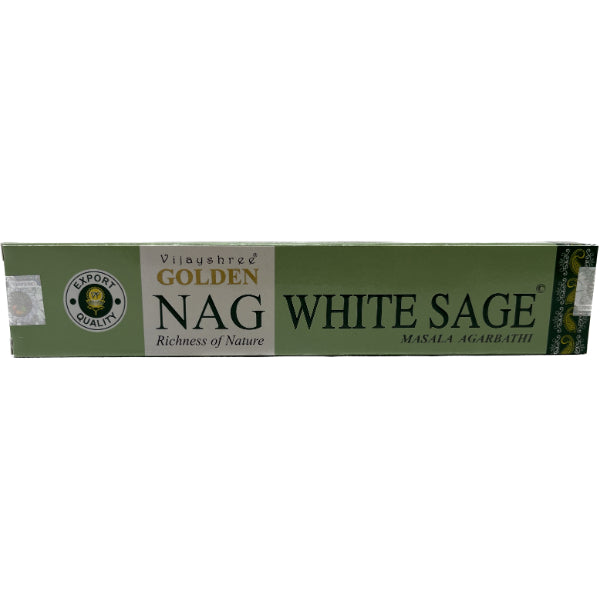 Golden NAG Whitesage Incense Sticks 15 Gms World of Incense Australia New Age Products Incense Sticks