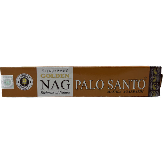 Golden NAG Palo Santo Incense Sticks 15 Gms World of Incense Australia New Age Products Incense Sticks