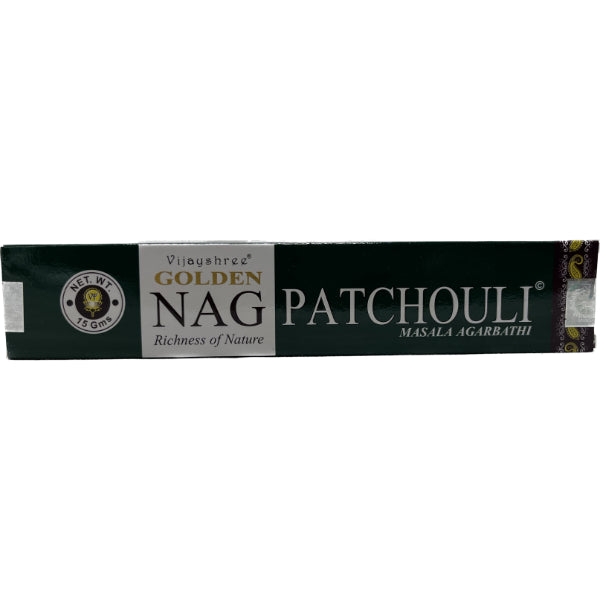 Golden NAG Patchouli Incense Sticks 15 Gms World of Incense Australia New Age Products Incense Sticks