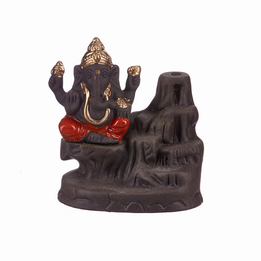 Back Flow Incense Burner- Ganesh (GA01)-FREE Aromatika Incense Cones Included World of Incense Australia New Age Products Incense Sticks