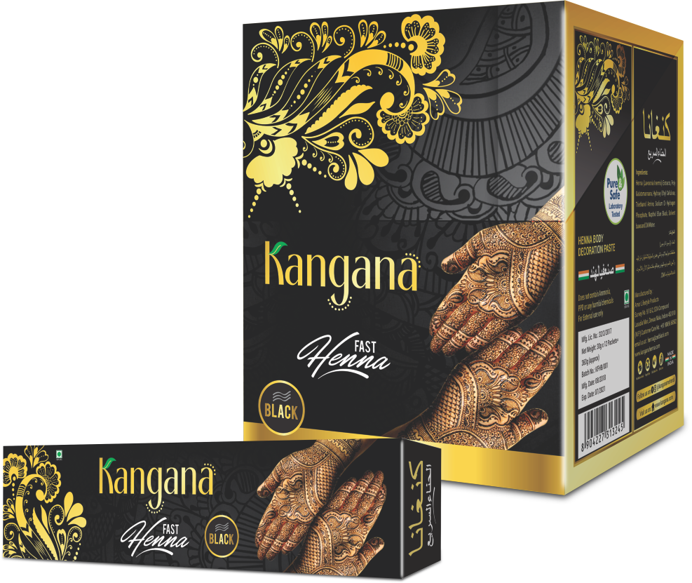 Kangana Henna - Fast Tubes - Black - Pack of 1 World of Incense Australia New Age Products Incense Sticks