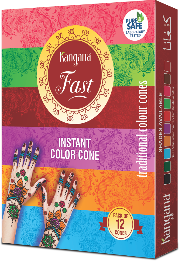 Kangana Fast Coloured Cones - World of Incense AU