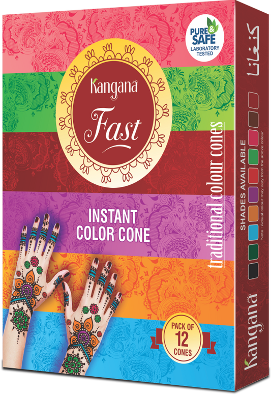 Kangana Fast Coloured Cones - World of Incense AU