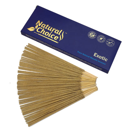 Natural Choice Exotic 100gm Low Smoke Traditional Incense Sticks Made From Scratch , Never Dipped Natural New Age Products Incense Sticks