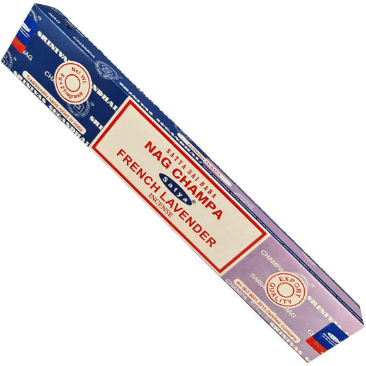 Satya Nagchampa + French Lavender 16 Gms SATYA New Age Products Incense Sticks