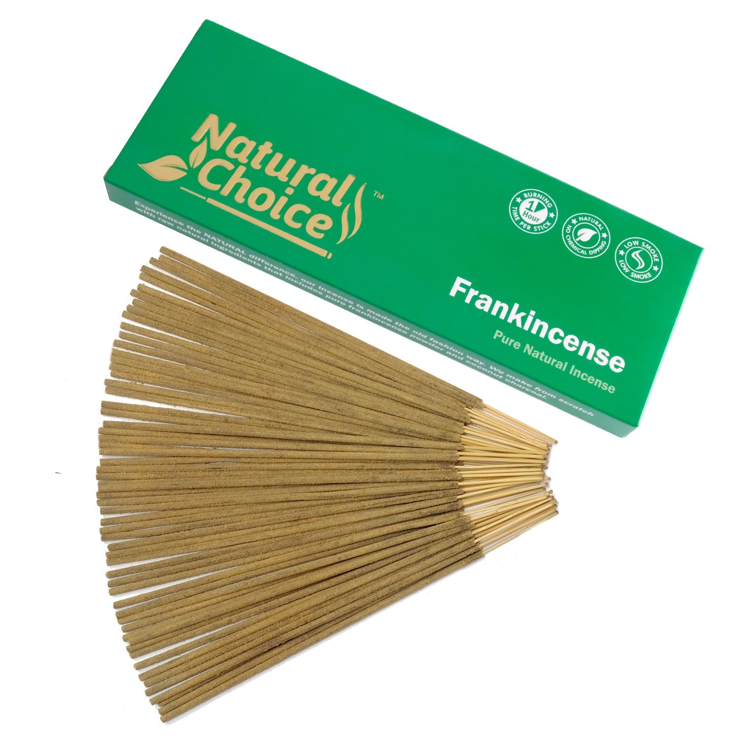 Natural Choice Frankincense 100gm Low Smoke Traditional Incense Sticks Made From Scratch , Never Dipped Natural New Age Products Incense Sticks