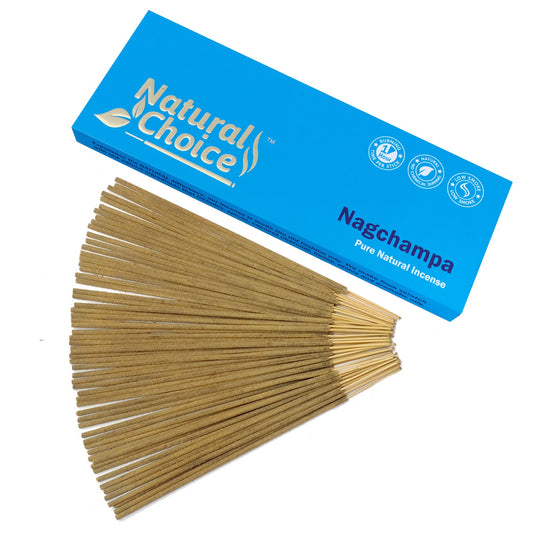 Natural Choice Nagchampa 100gm Low Smoke Traditional Incense Sticks Made From Scratch , Never Dipped Natural New Age Products Incense Sticks