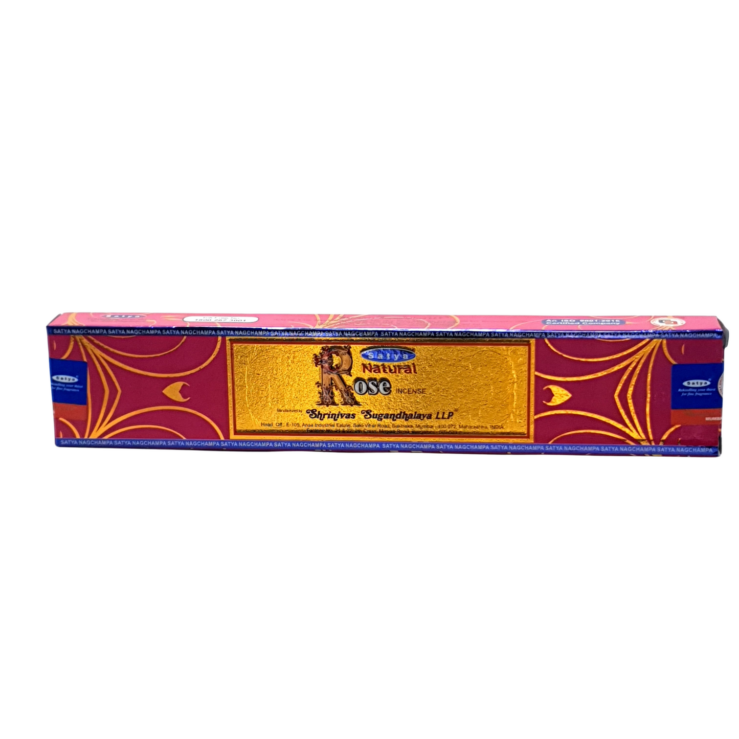 SATYA NATURAL ROSE  INCENSE 15 g World of Incense Australia New Age Products Incense Sticks