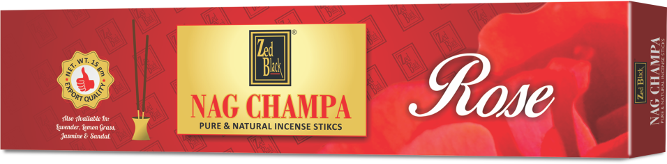 Zed Black Nagchampa - Rose World of Incense Australia New Age Products Incense Sticks