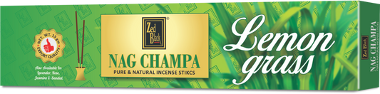 Zed Black Nagchampa - Lemon Grass World of Incense Australia New Age Products Incense Sticks