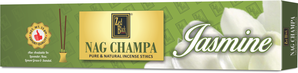 Zed Black Nagchampa - Jasmine World of Incense Australia New Age Products Incense Sticks