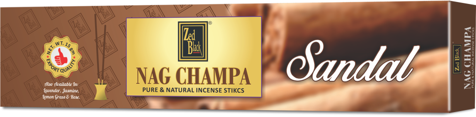 Zed Black Nagchampa - Sandal World of Incense Australia New Age Products Incense Sticks